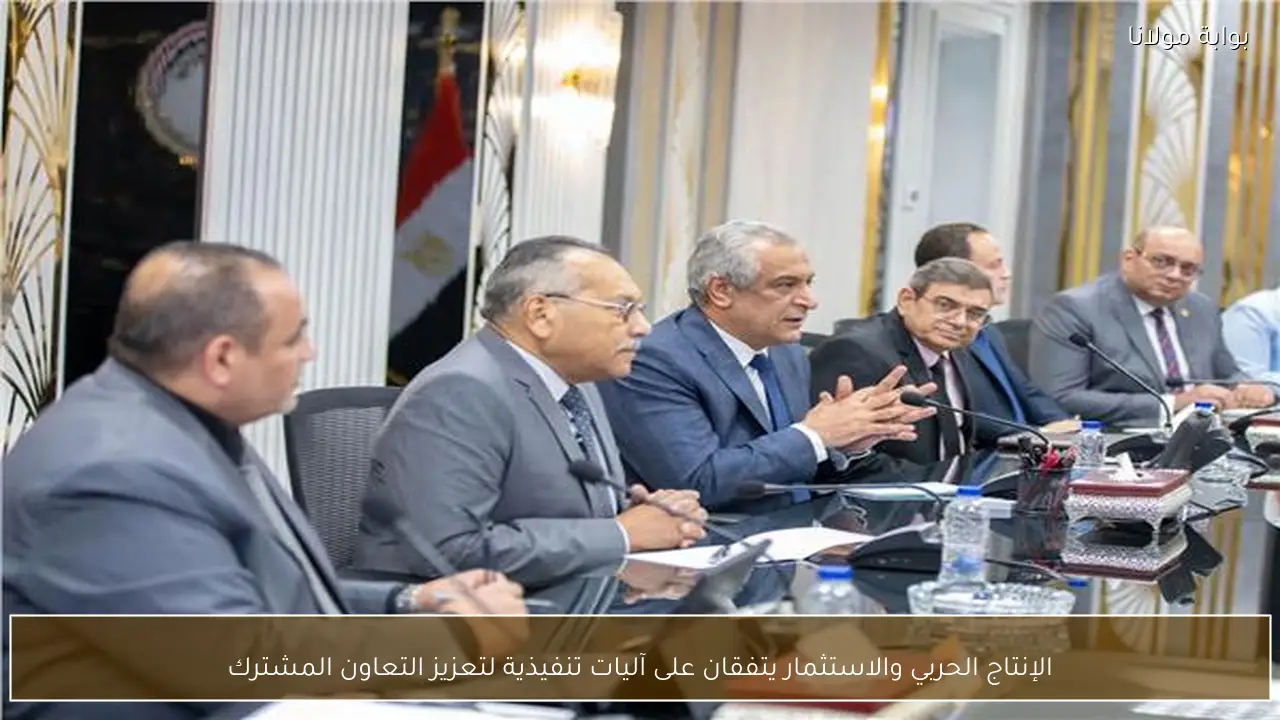 الإنتاج الحربي والاستثمار يتفقان على آليات تنفيذية لتعزيز التعاون المشترك