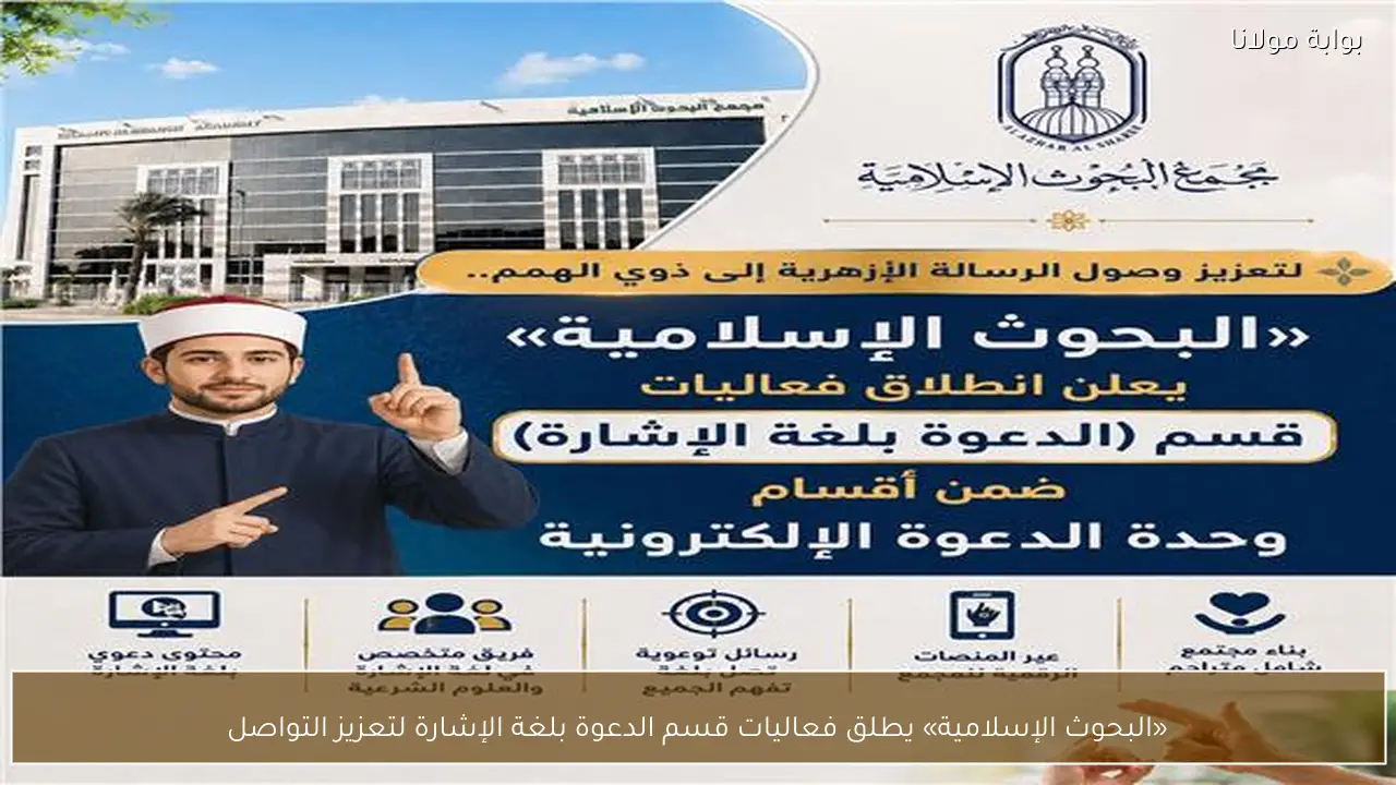 «البحوث الإسلامية» يطلق فعاليات قسم الدعوة بلغة الإشارة لتعزيز التواصل