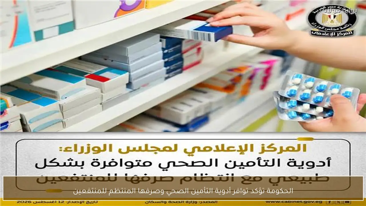 الحكومة تؤكد توافر أدوية التأمين الصحي وصرفها المنتظم للمنتفعين