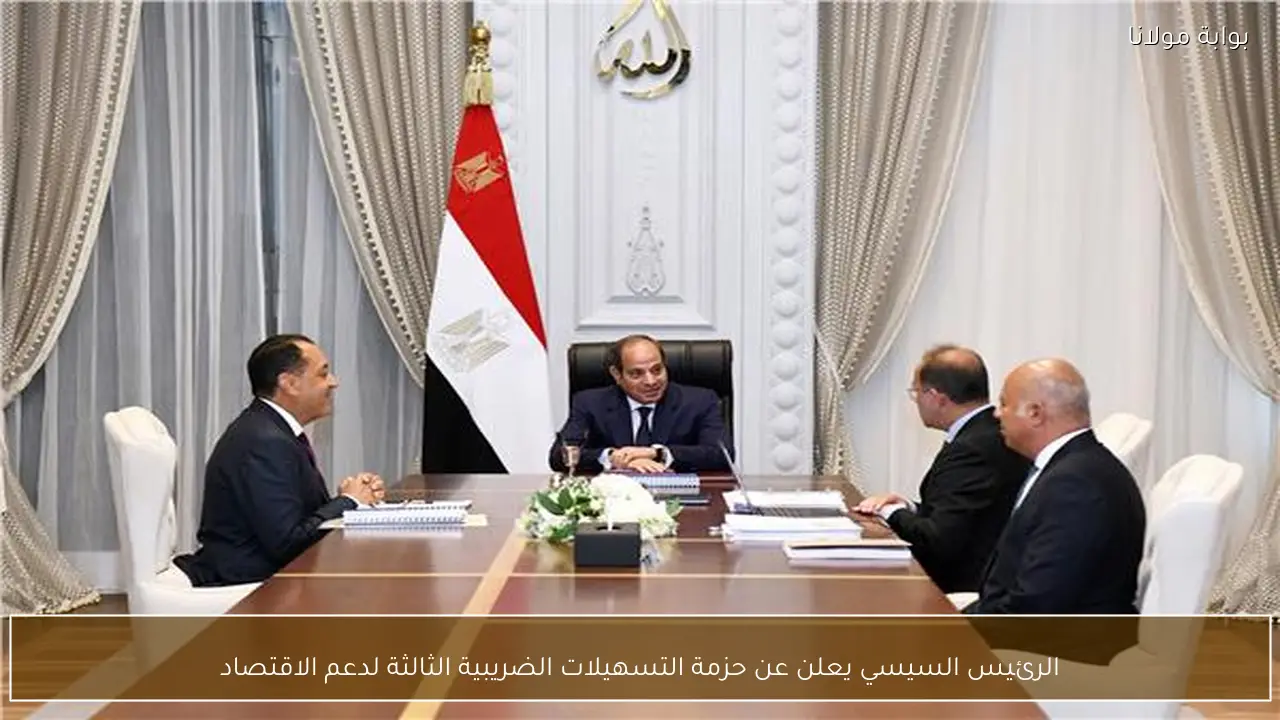 الرئيس السيسي يعلن عن حزمة التسهيلات الضريبية الثالثة لدعم الاقتصاد