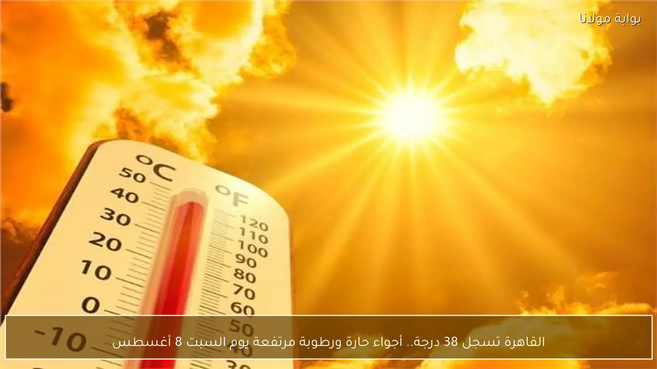 القاهرة تسجل 38 درجة.. أجواء حارة ورطوبة مرتفعة يوم السبت 8 أغسطس