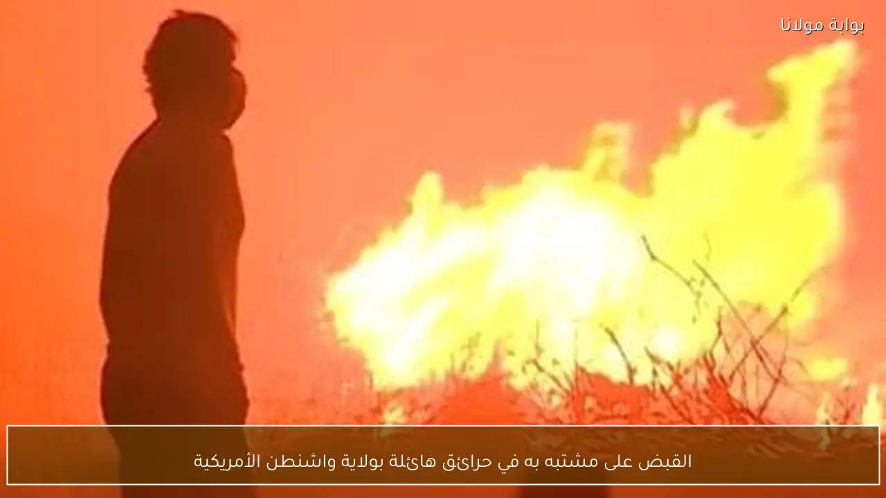 القبض على مشتبه به في حرائق هائلة بولاية واشنطن الأمريكية