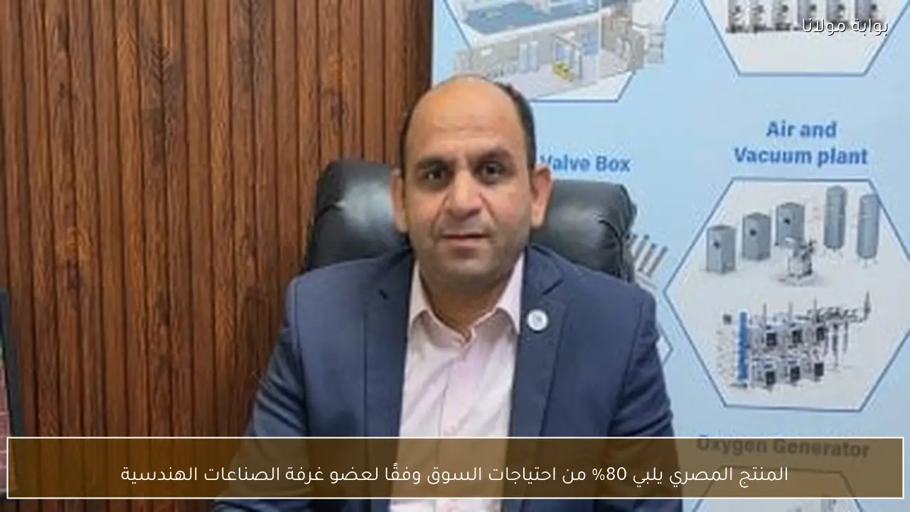 المنتج المصري يلبي 80% من احتياجات السوق وفقًا لعضو غرفة الصناعات الهندسية