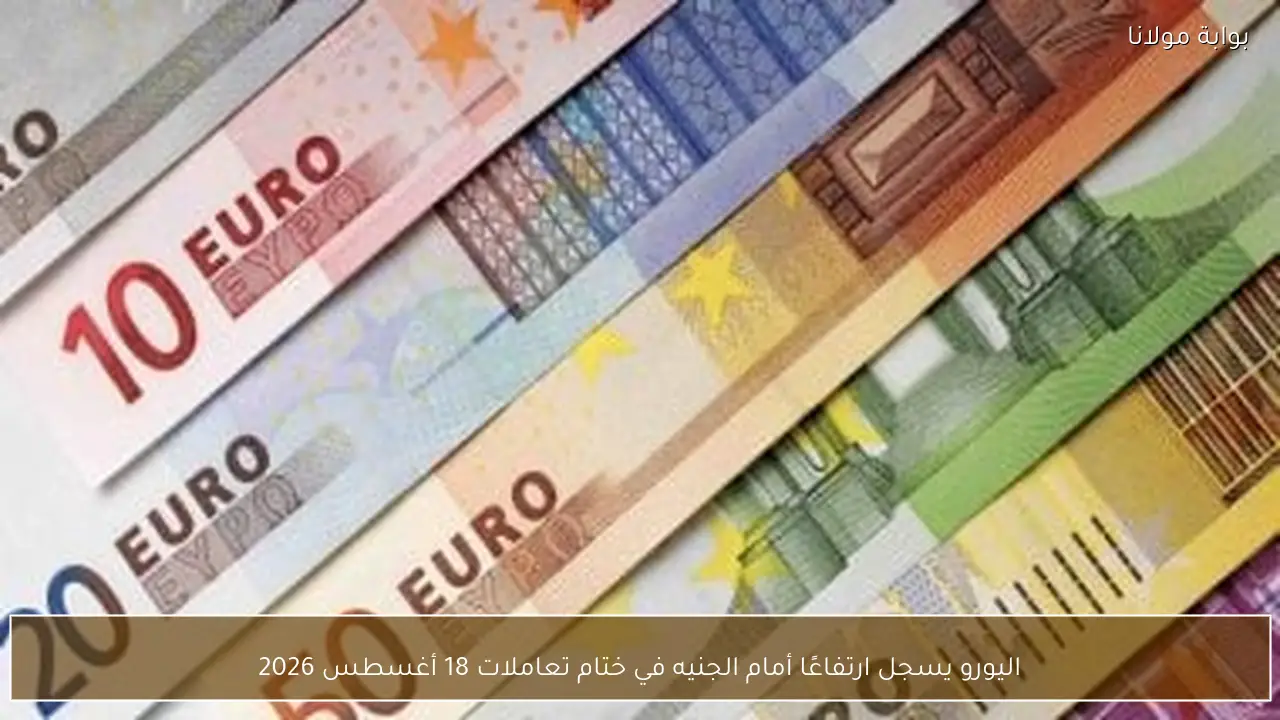 اليورو يسجل ارتفاعًا أمام الجنيه في ختام تعاملات 18 أغسطس 2026