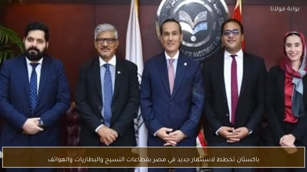 باكستان تخطط لاستثمار جديد في مصر بقطاعات النسيج والبطاريات والهواتف