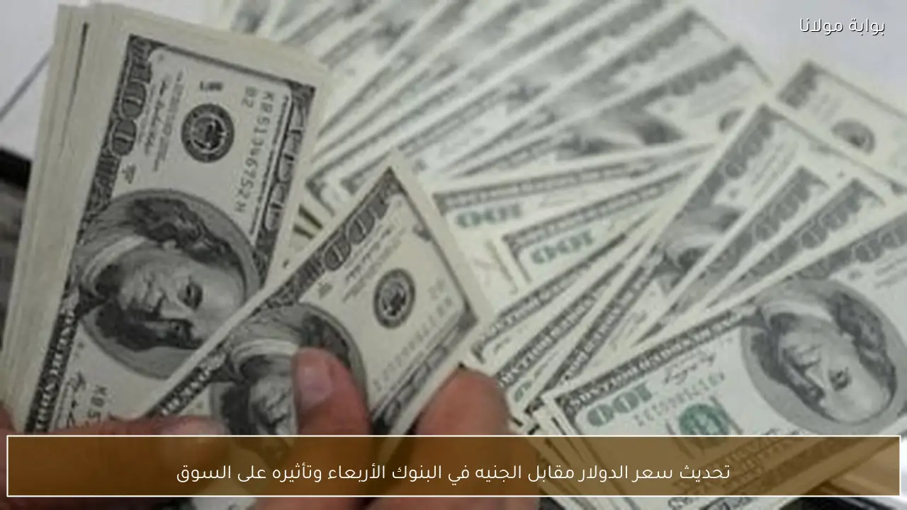 تحديث سعر الدولار مقابل الجنيه في البنوك الأربعاء وتأثيره على السوق