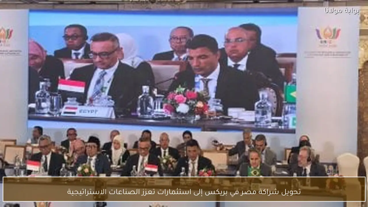 تحويل شراكة مصر في بريكس إلى استثمارات تعزز الصناعات الاستراتيجية