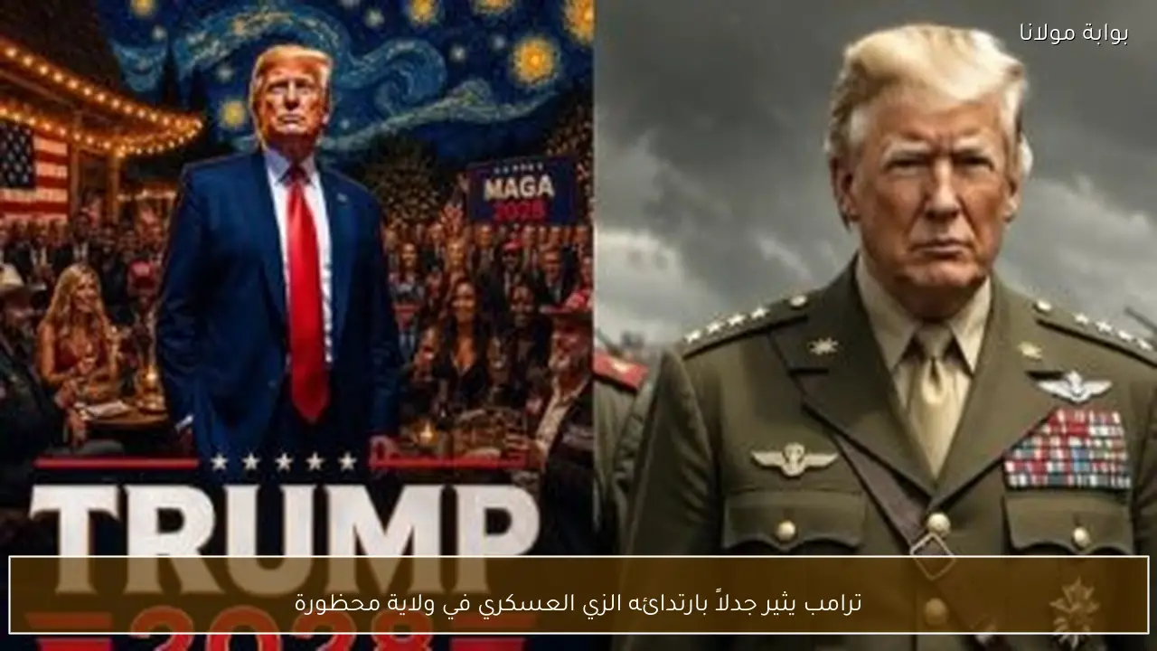 ترامب يثير جدلاً بارتدائه الزي العسكري في ولاية محظورة