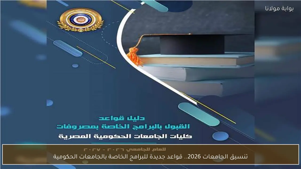 تنسيق الجامعات 2026.. قواعد جديدة للبرامج الخاصة بالجامعات الحكومية