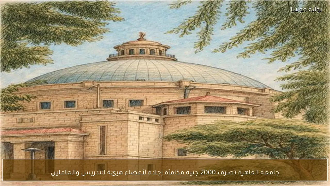 جامعة القاهرة تصرف 2000 جنيه مكافأة إجادة لأعضاء هيئة التدريس والعاملين