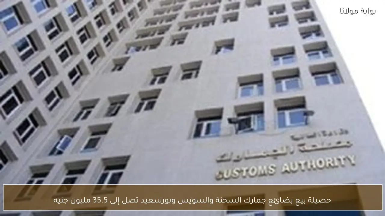 حصيلة بيع بضائع جمارك السخنة والسويس وبورسعيد تصل إلى 35.5 مليون جنيه