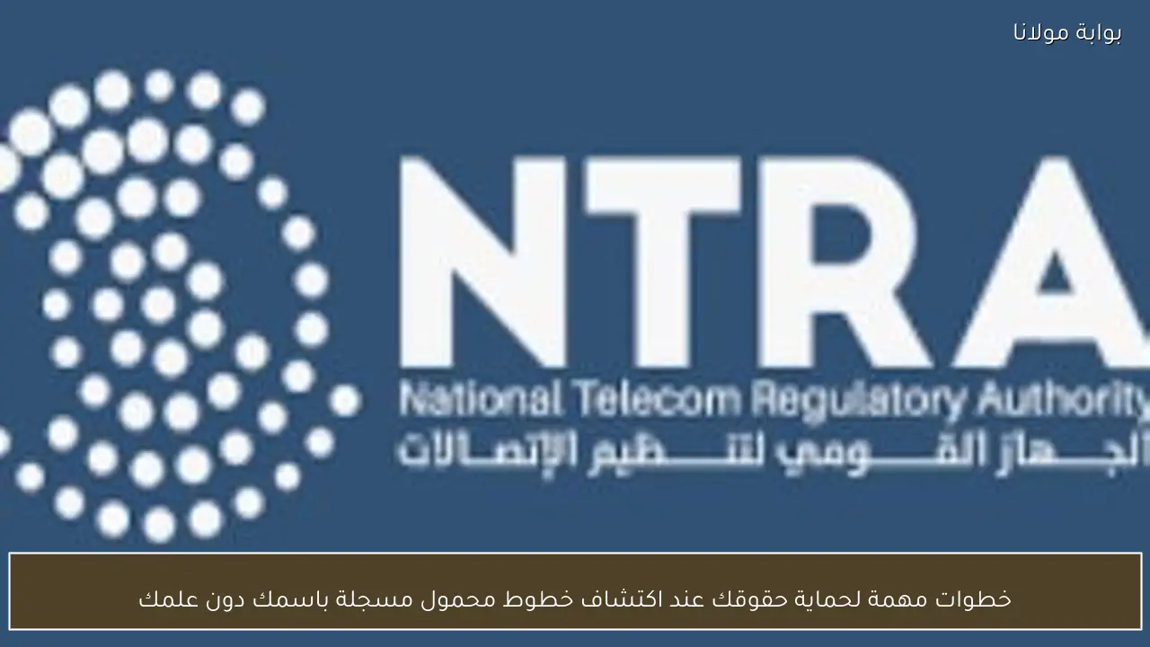 خطوات مهمة لحماية حقوقك عند اكتشاف خطوط محمول مسجلة باسمك دون علمك