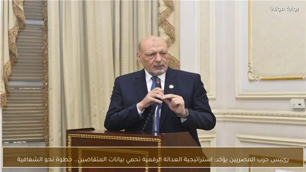 رئيس حزب المصريين يؤكد: استراتيجية العدالة الرقمية تحمي بيانات المتقاضين.. خطوة نحو الشفافية