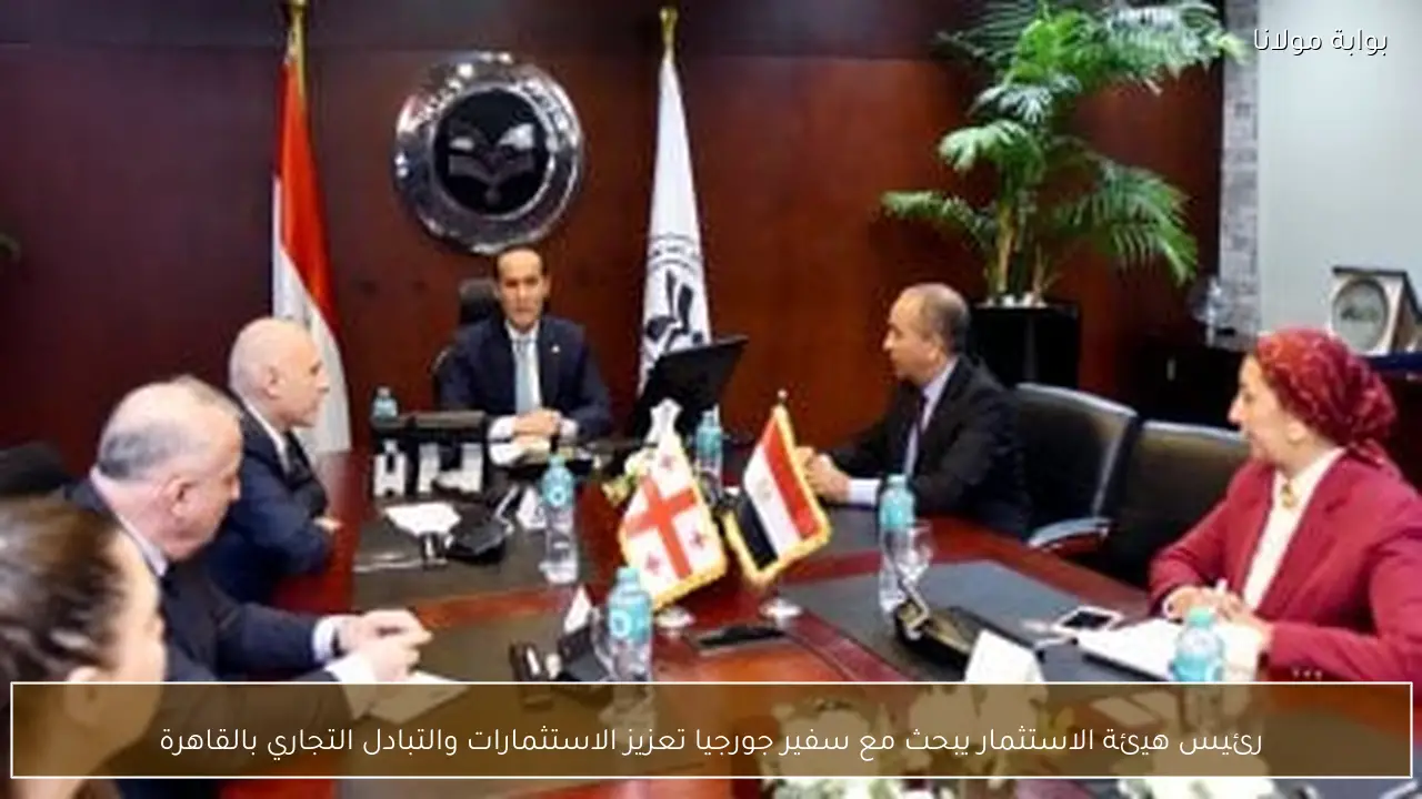 رئيس هيئة الاستثمار يبحث مع سفير جورجيا تعزيز الاستثمارات والتبادل التجاري بالقاهرة