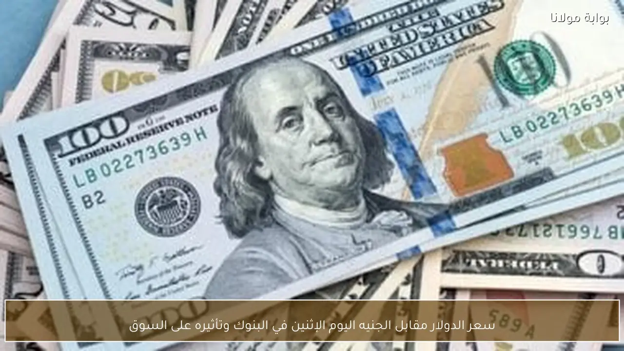 سعر الدولار مقابل الجنيه اليوم الإثنين في البنوك وتأثيره على السوق