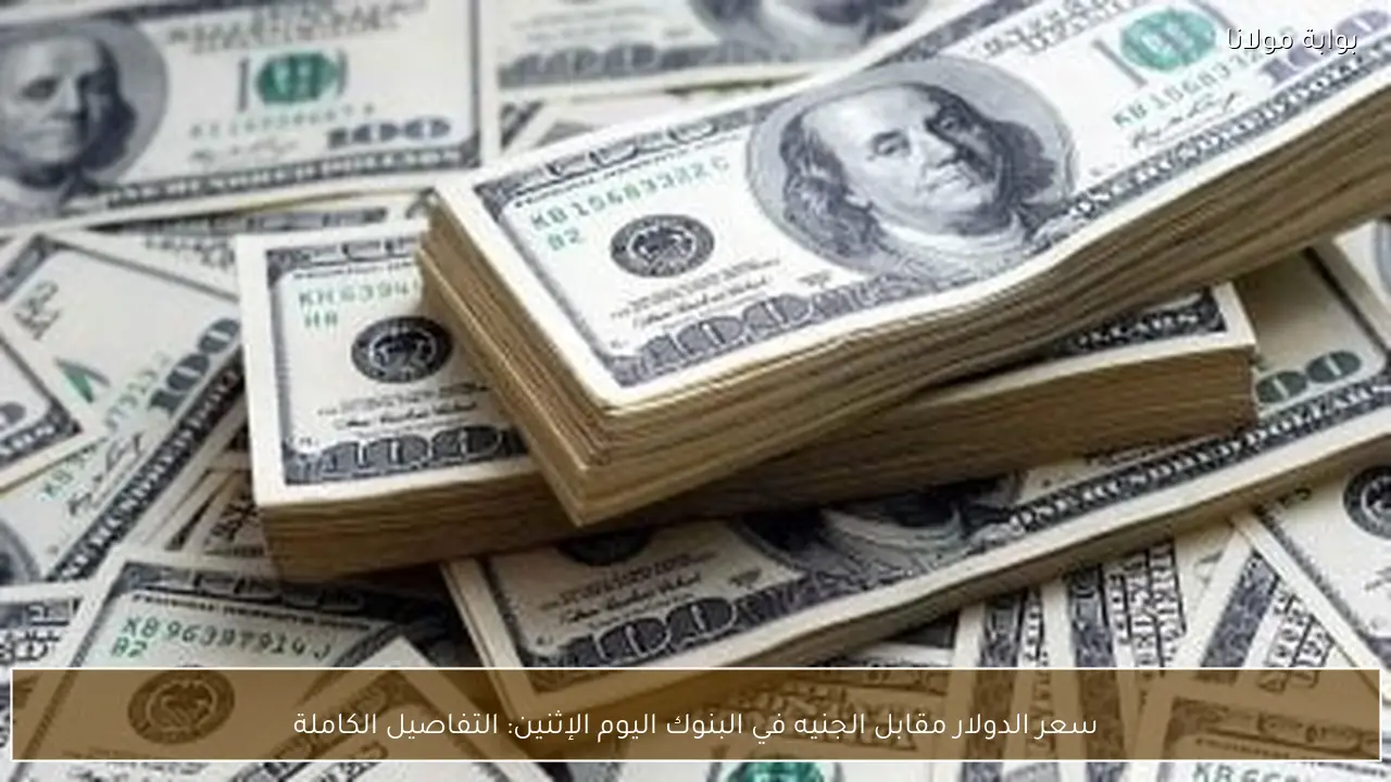 سعر الدولار مقابل الجنيه في البنوك اليوم الإثنين: التفاصيل الكاملة