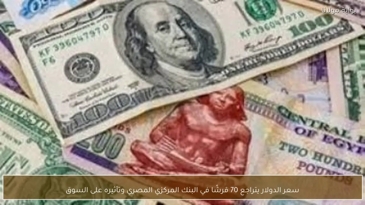 سعر الدولار يتراجع 70 قرشًا في البنك المركزي المصري وتأثيره على السوق