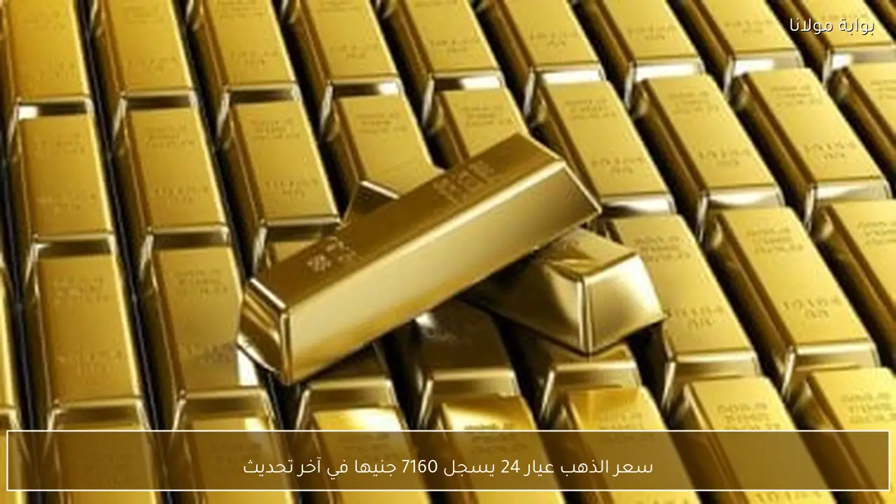 سعر الذهب عيار 24 يسجل 7160 جنيها في آخر تحديث