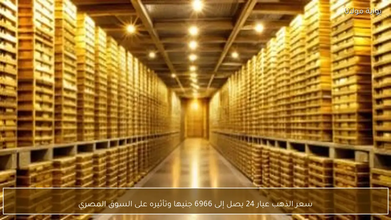 سعر الذهب عيار 24 يصل إلى 6966 جنيها وتأثيره على السوق المصري