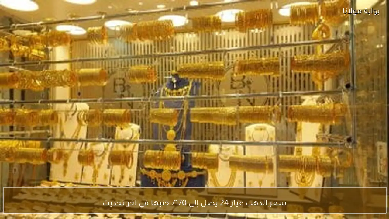 سعر الذهب عيار 24 يصل إلى 7170 جنيها في آخر تحديث