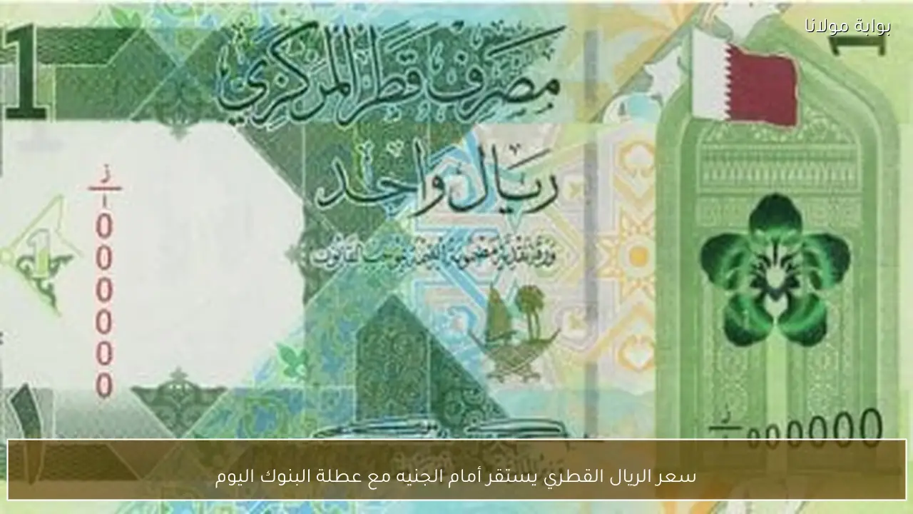 سعر الريال القطري يستقر أمام الجنيه مع عطلة البنوك اليوم