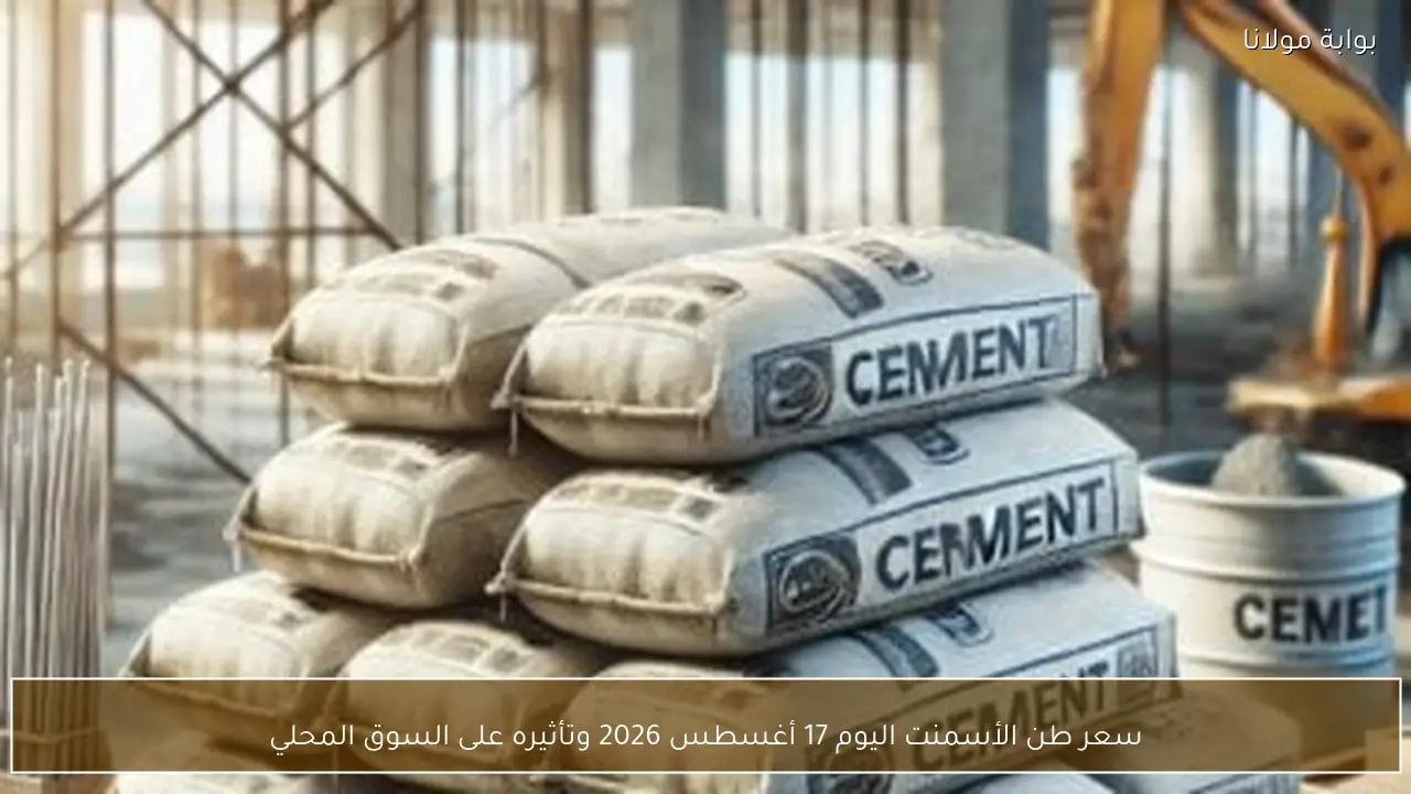 سعر طن الأسمنت اليوم 17 أغسطس 2026 وتأثيره على السوق المحلي