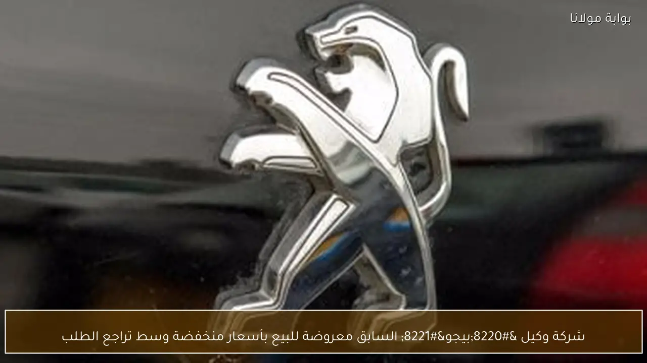 شركة وكيل “بيجو” السابق معروضة للبيع بأسعار منخفضة وسط تراجع الطلب