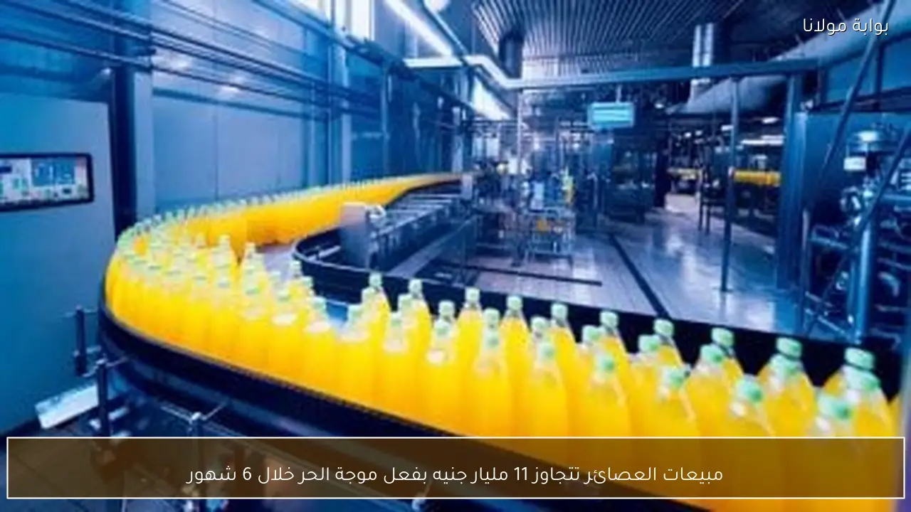 مبيعات العصائر تتجاوز 11 مليار جنيه بفعل موجة الحر خلال 6 شهور
