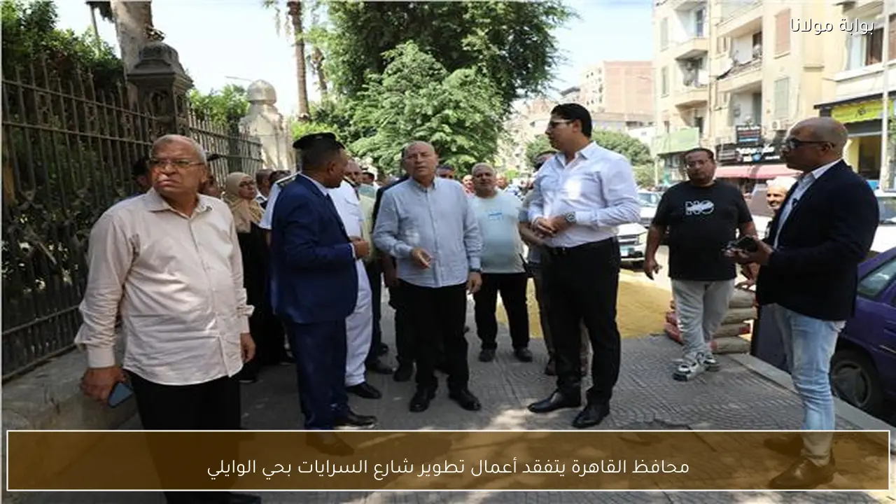 محافظ القاهرة يتفقد أعمال تطوير شارع السرايات بحي الوايلي