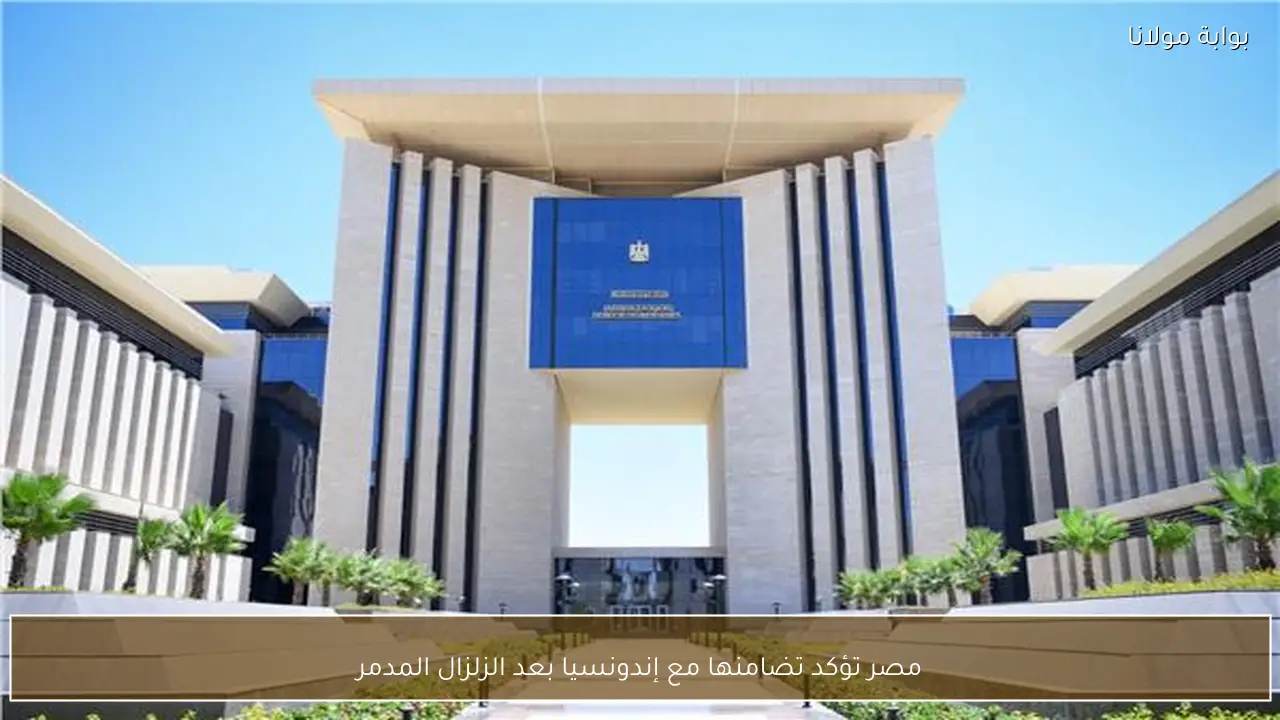 مصر تؤكد تضامنها مع إندونسيا بعد الزلزال المدمر