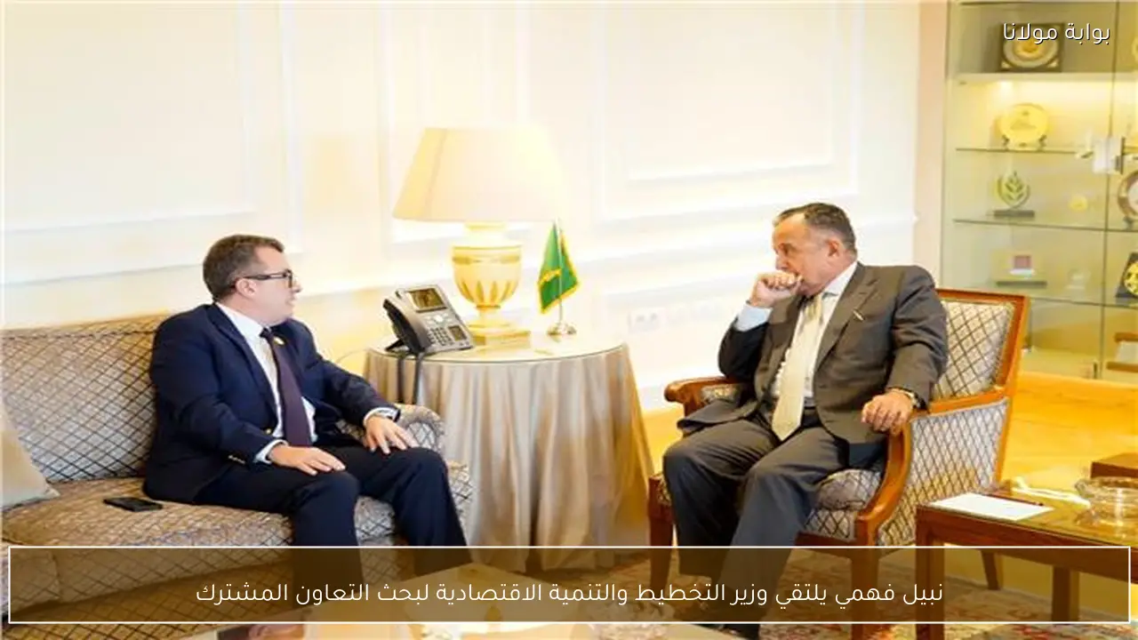 نبيل فهمي يلتقي وزير التخطيط والتنمية الاقتصادية لبحث التعاون المشترك
