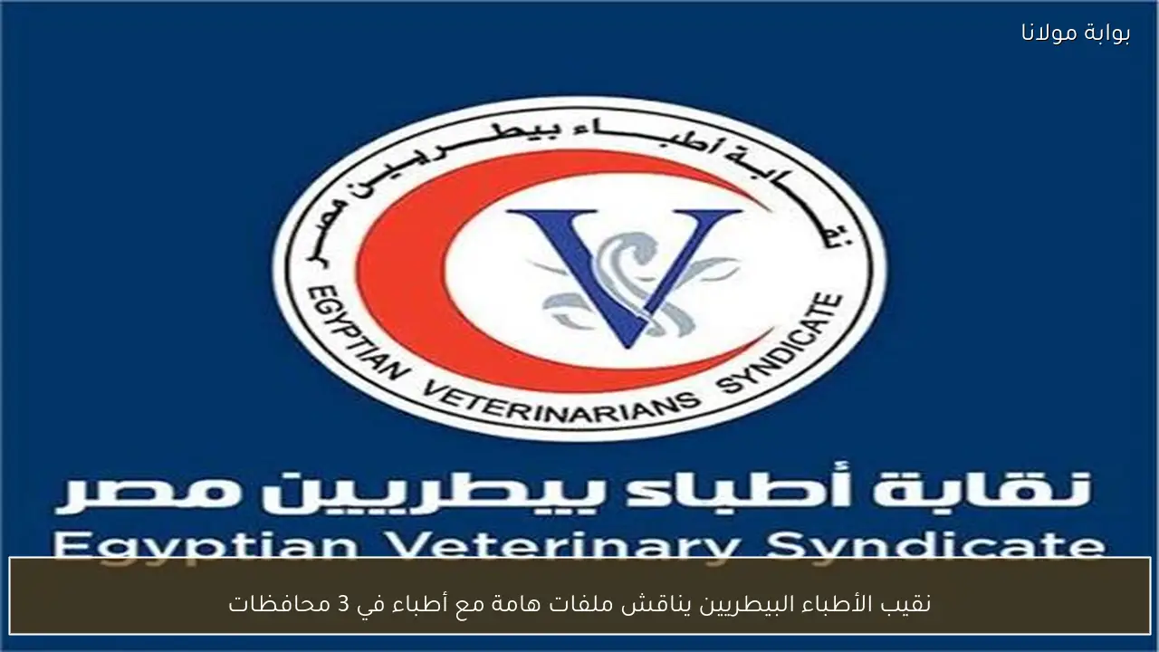 نقيب الأطباء البيطريين يناقش ملفات هامة مع أطباء في 3 محافظات