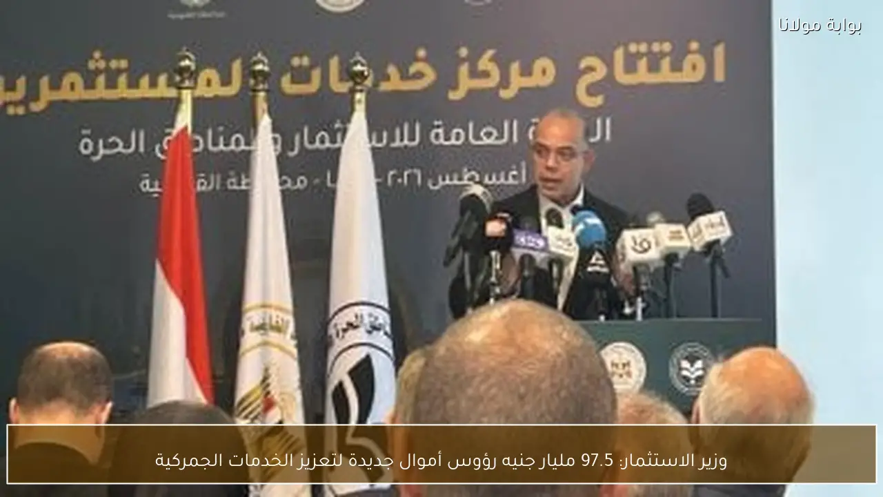 وزير الاستثمار: 97.5 مليار جنيه رؤوس أموال جديدة لتعزيز الخدمات الجمركية