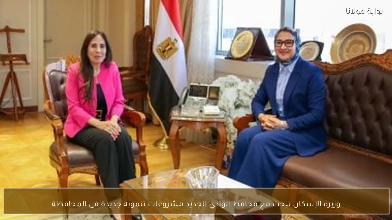 وزيرة الإسكان تبحث مع محافظ الوادي الجديد مشروعات تنموية جديدة في المحافظة