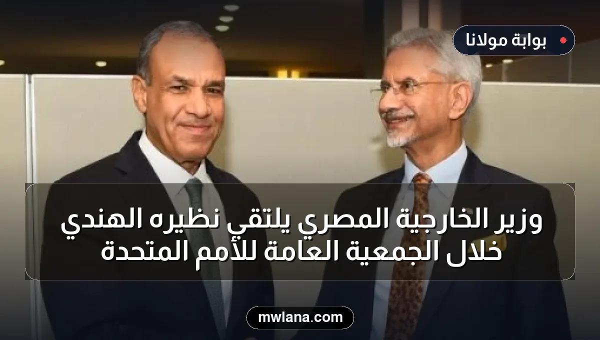 وزير الخارجية المصري يلتقي نظيره الهندي خلال الجمعية العامة للأمم المتحدة