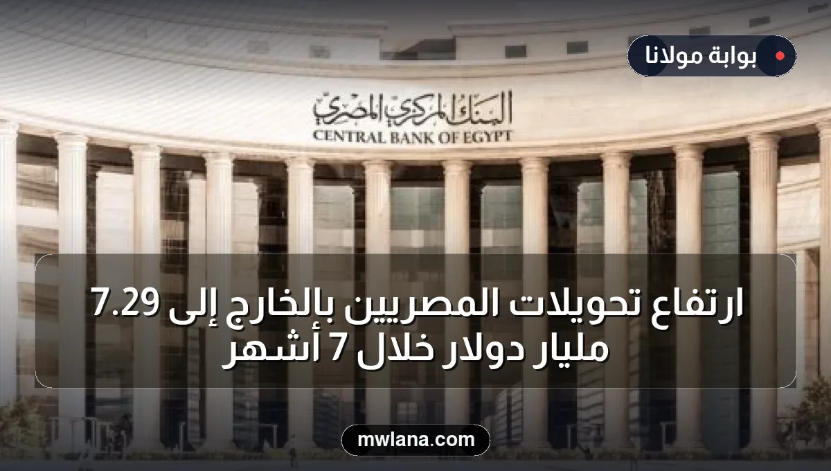 ارتفاع تحويلات المصريين بالخارج إلى 29.7 مليار دولار خلال 7 أشهر
