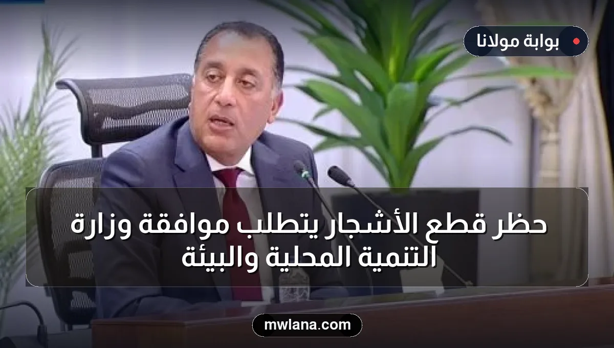 حظر قطع الأشجار يتطلب موافقة وزارة التنمية المحلية والبيئة