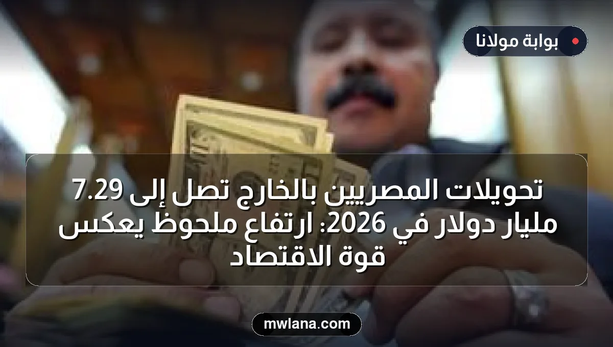تحويلات المصريين بالخارج تصل إلى 29.7 مليار دولار في 2026: ارتفاع ملحوظ يعكس قوة الاقتصاد