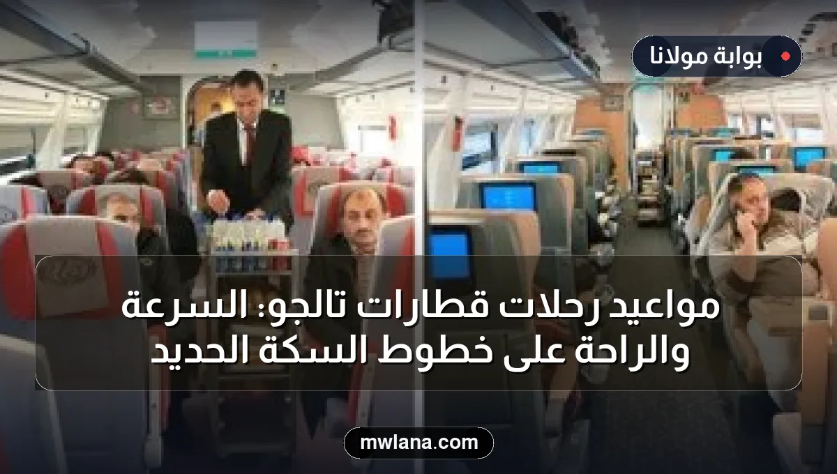 مواعيد رحلات قطارات تالجو: السرعة والراحة على خطوط السكة الحديد