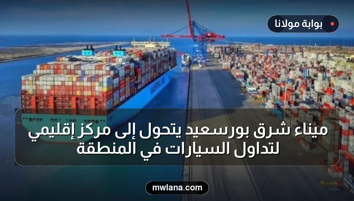 ميناء شرق بورسعيد يتحول إلى مركز إقليمي لتداول السيارات في المنطقة