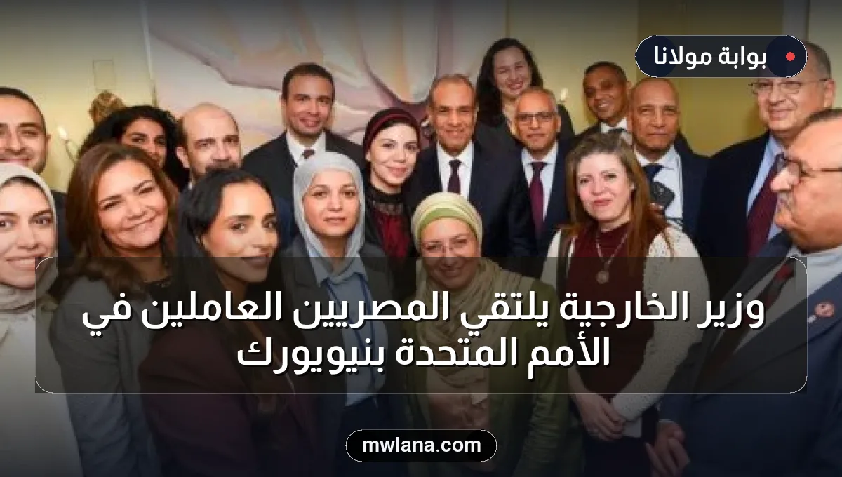 وزير الخارجية يلتقي المصريين العاملين في الأمم المتحدة بنيويورك