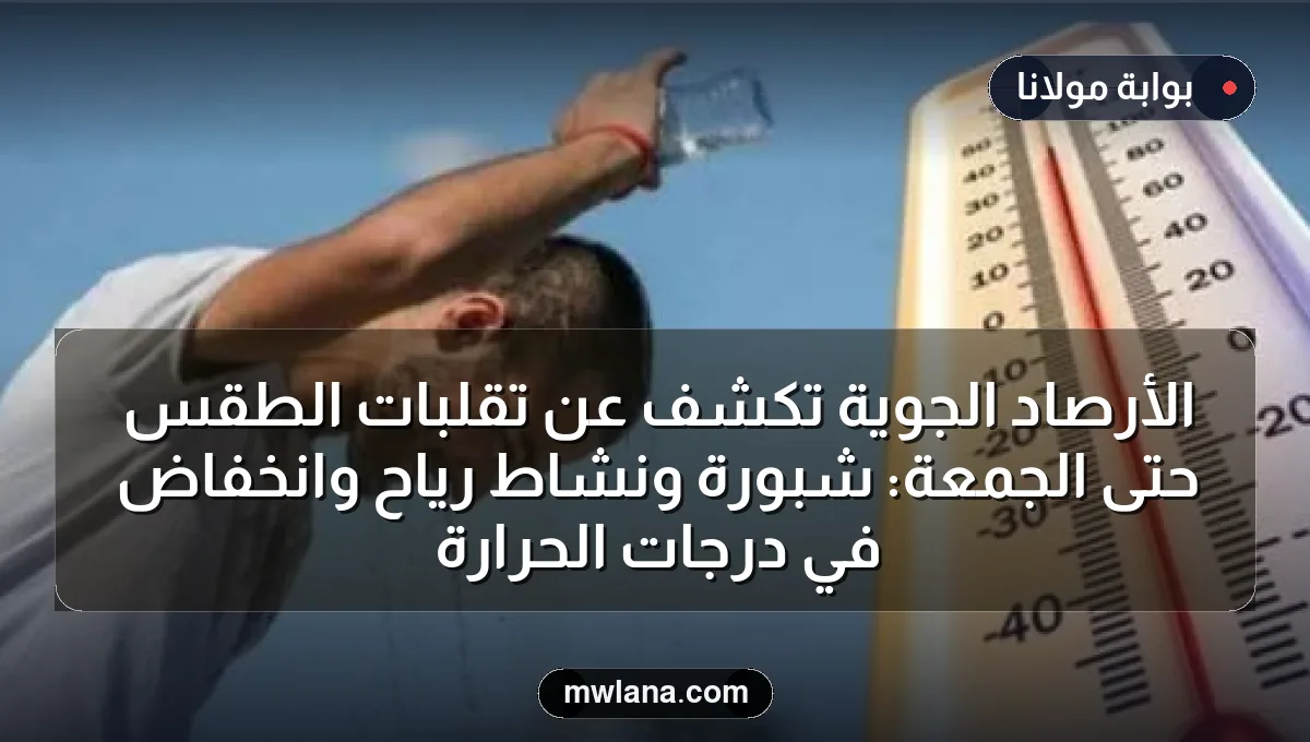 الأرصاد الجوية تكشف عن تقلبات الطقس حتى الجمعة: شبورة ونشاط رياح وانخفاض في درجات الحرارة