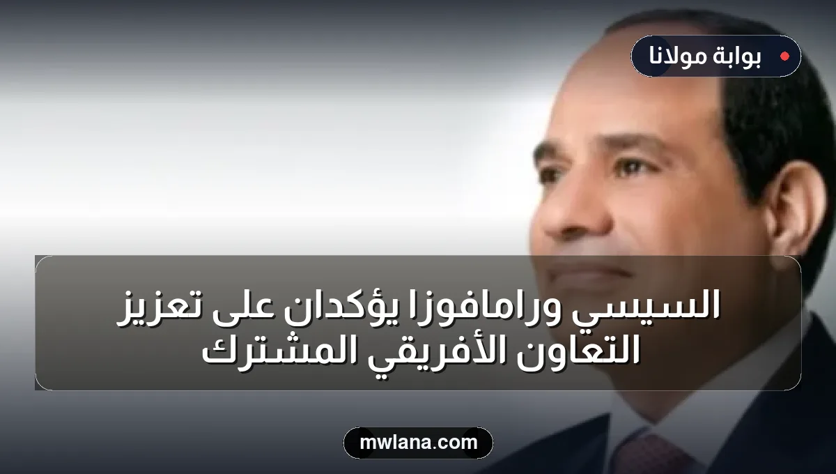 السيسي ورامافوزا يؤكدان على تعزيز التعاون الأفريقي المشترك