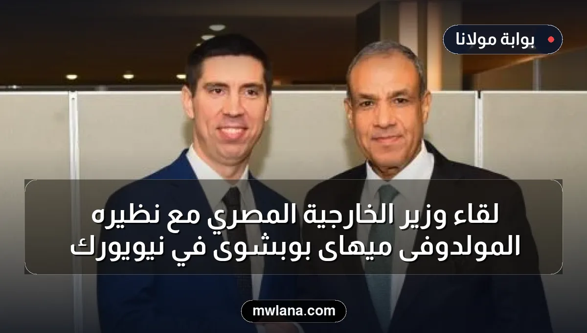 لقاء وزير الخارجية المصري مع نظيره المولدوفى ميهاى بوبشوى في نيويورك