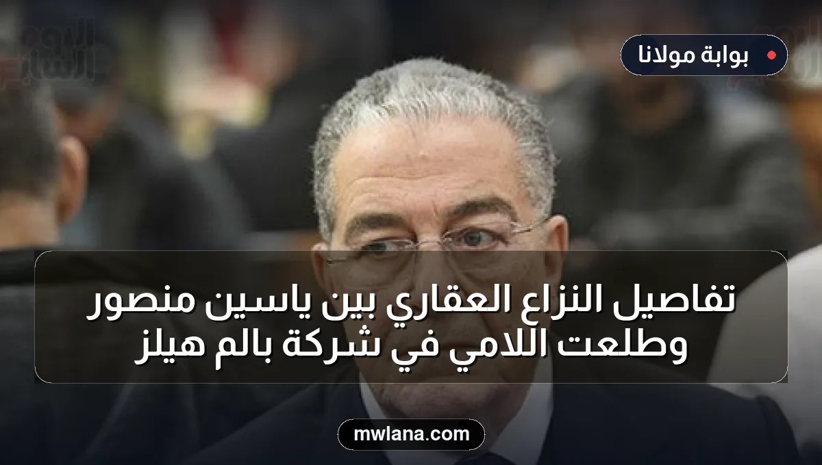 تفاصيل النزاع العقاري بين ياسين منصور وطلعت اللامي في شركة بالم هيلز