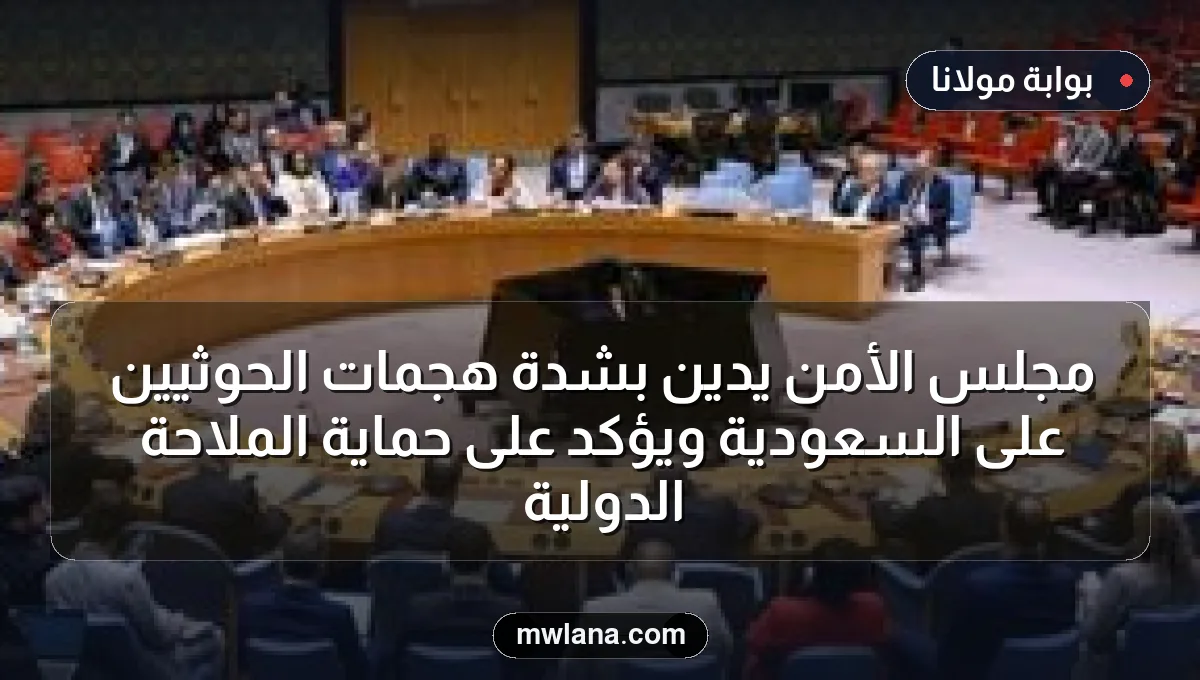 مجلس الأمن يدين بشدة هجمات الحوثيين على السعودية ويؤكد على حماية الملاحة الدولية