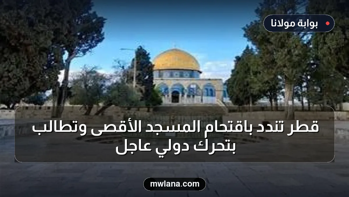 قطر تُندد باقتحام المسجد الأقصى وتطالب بتحرك دولي عاجل