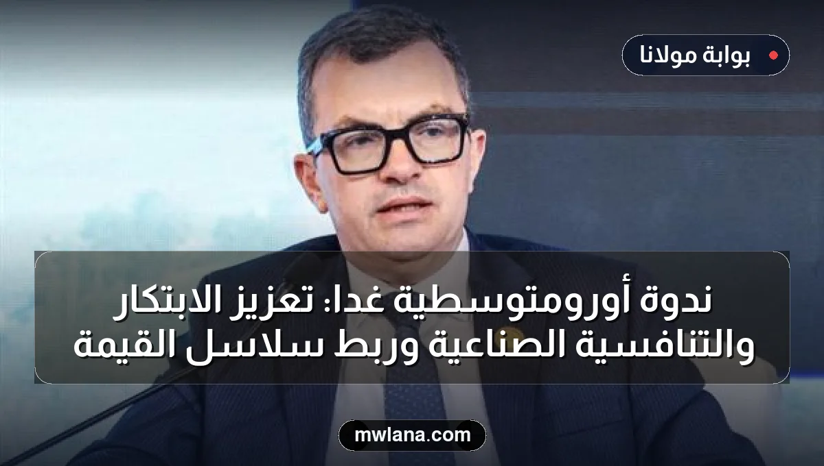 ندوة أورومتوسطية غدًا: تعزيز الابتكار والتنافسية الصناعية وربط سلاسل القيمة
