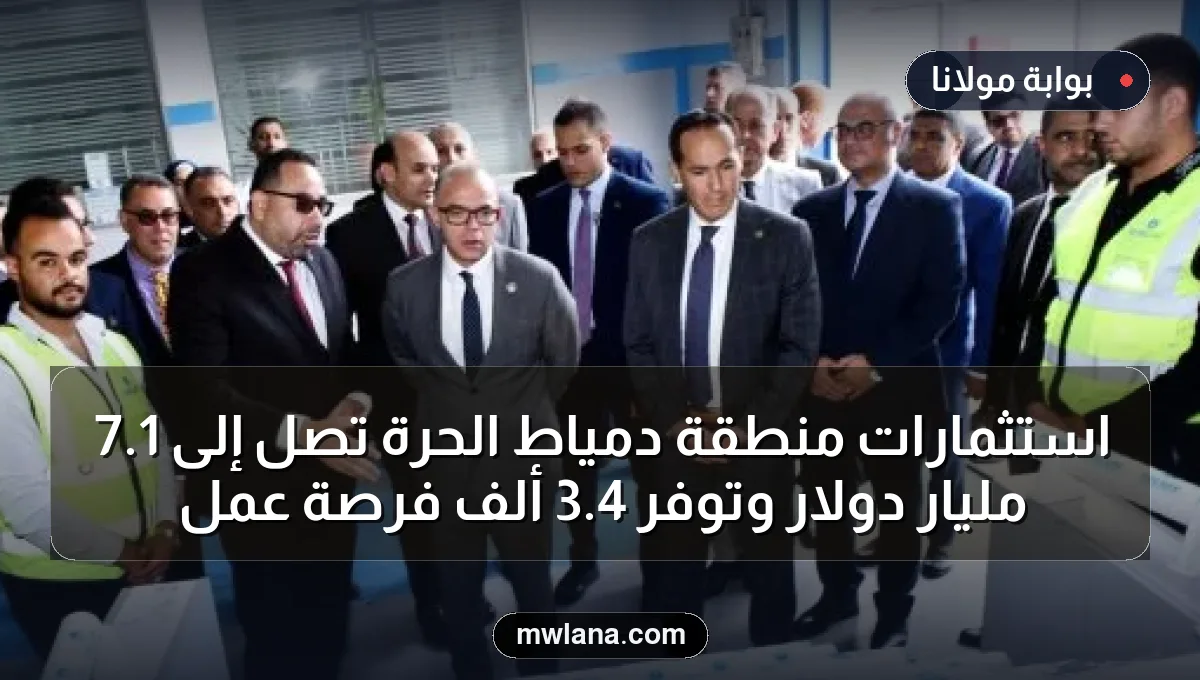 استثمارات منطقة دمياط الحرة تصل إلى 1.7 مليار دولار وتوفر 4.3 ألف فرصة عمل