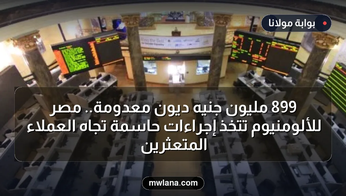 899 مليون جنيه ديون معدومة.. مصر للألومنيوم تتخذ إجراءات حاسمة تجاه العملاء المتعثرين